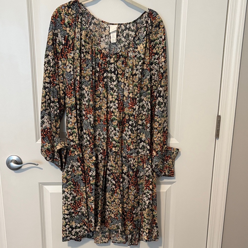 H&M Floral Long Sleeve Dress